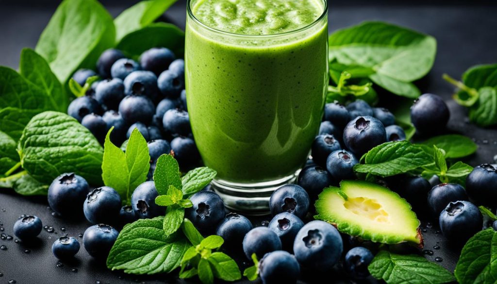 blueberry burst green smoothie