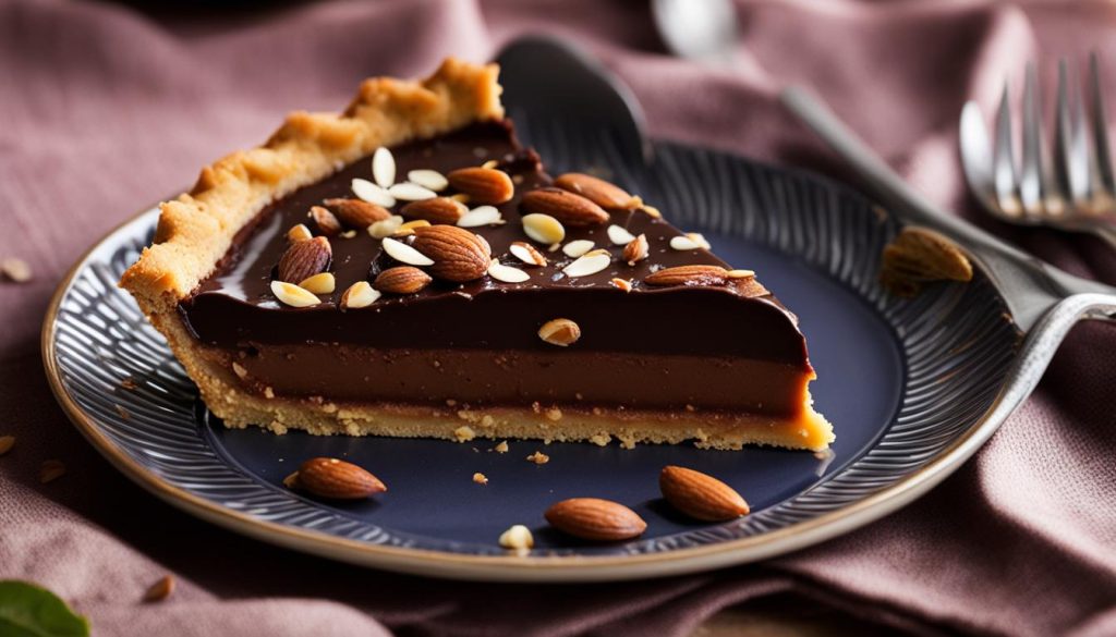 easy chocolate almond tart