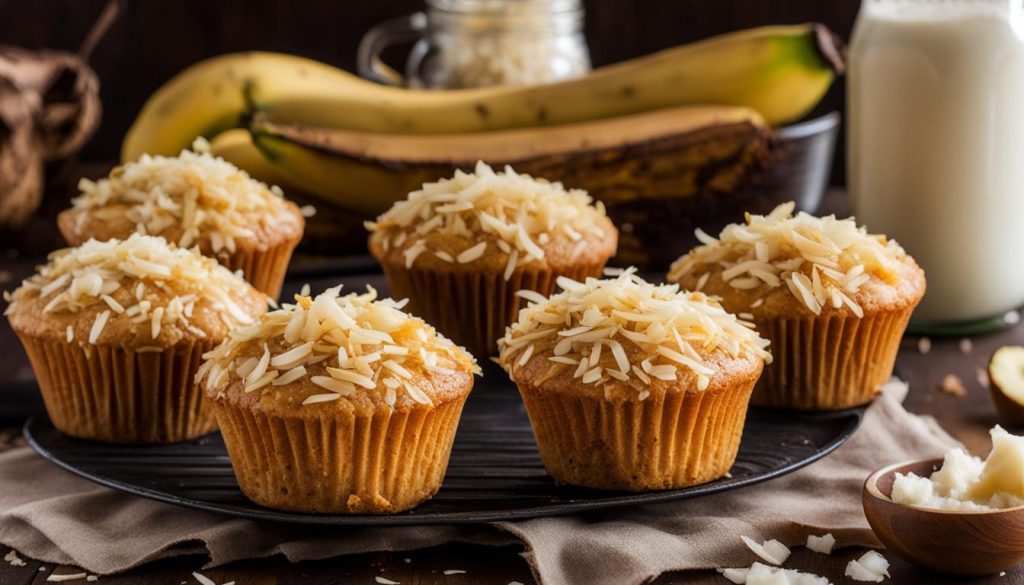 gluten-free banana coconut muffins