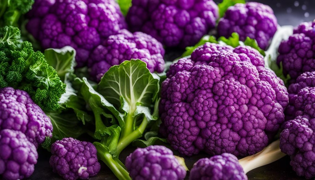 Steamed Purple Cauliflower